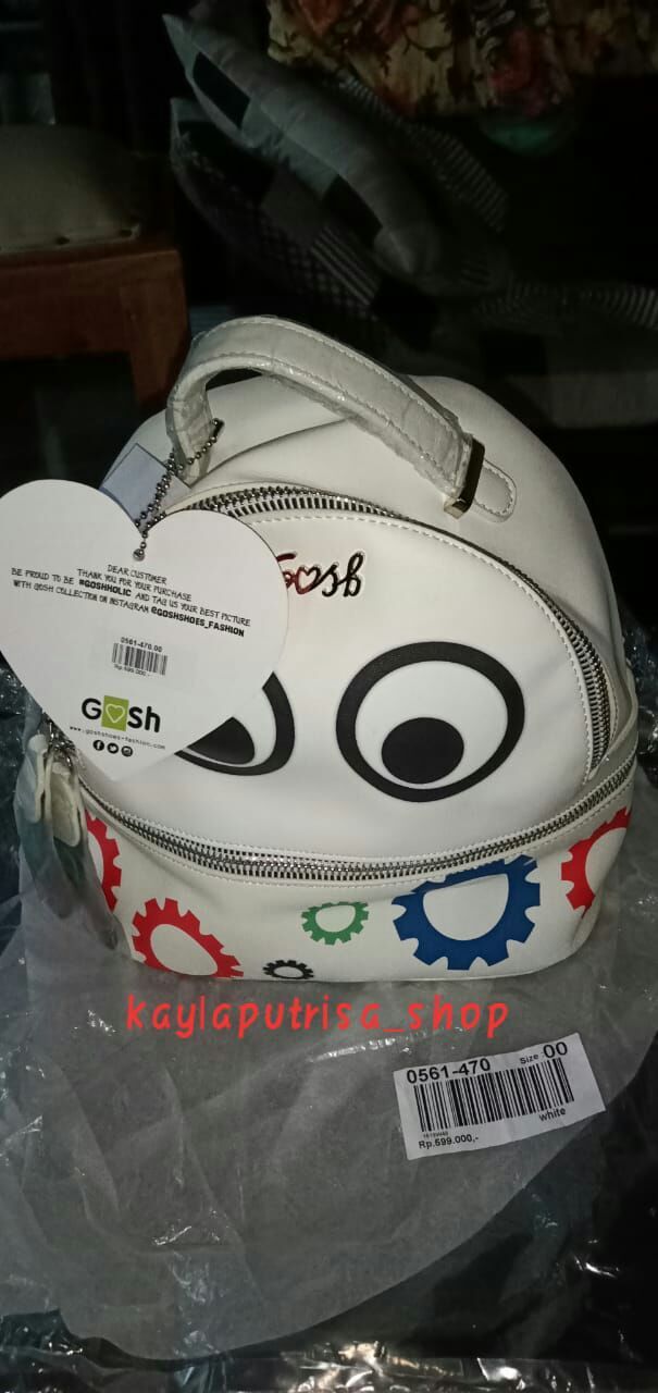 SALE TAS GOSH MULTIFUNGSI WHITE NEW