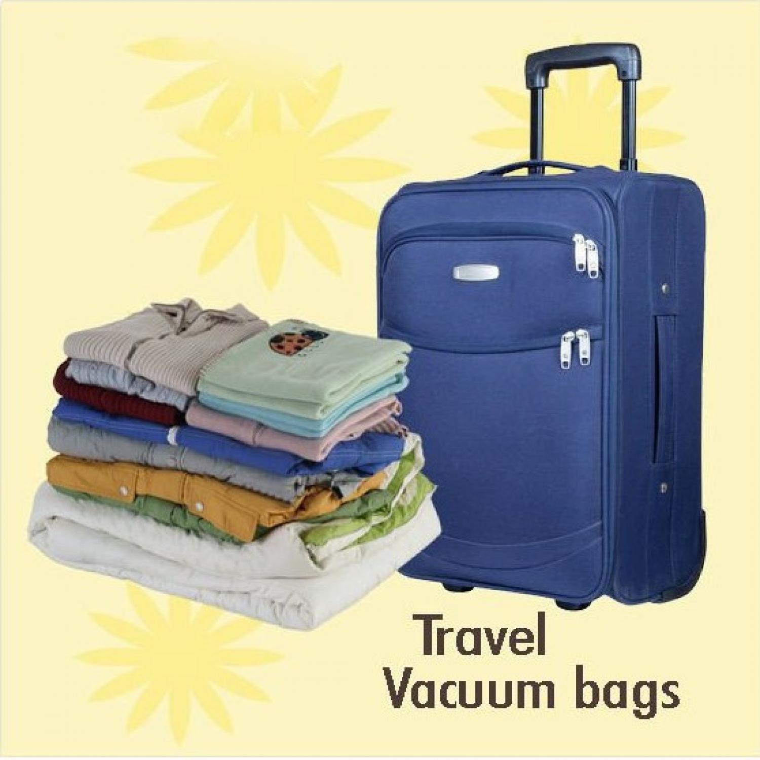 Tas Travel Organizer Plastik Vakum 