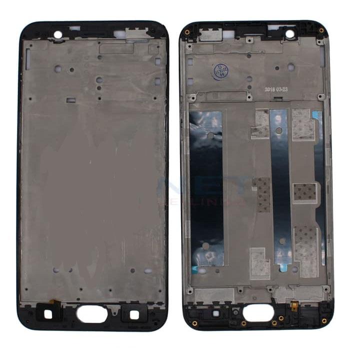 FRAME LCD TATAKAN BEZEL TULANG CASSING OPPO A59T F1S - Hitam