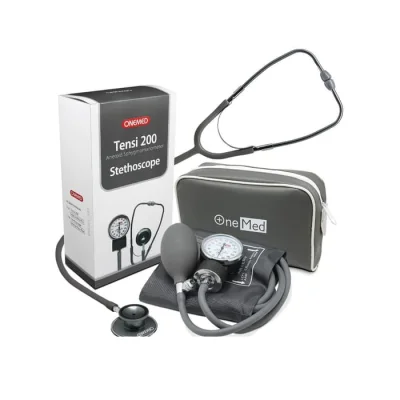 Paket Tensimeter Aneroid 200 + Stetoskop (set Grey)