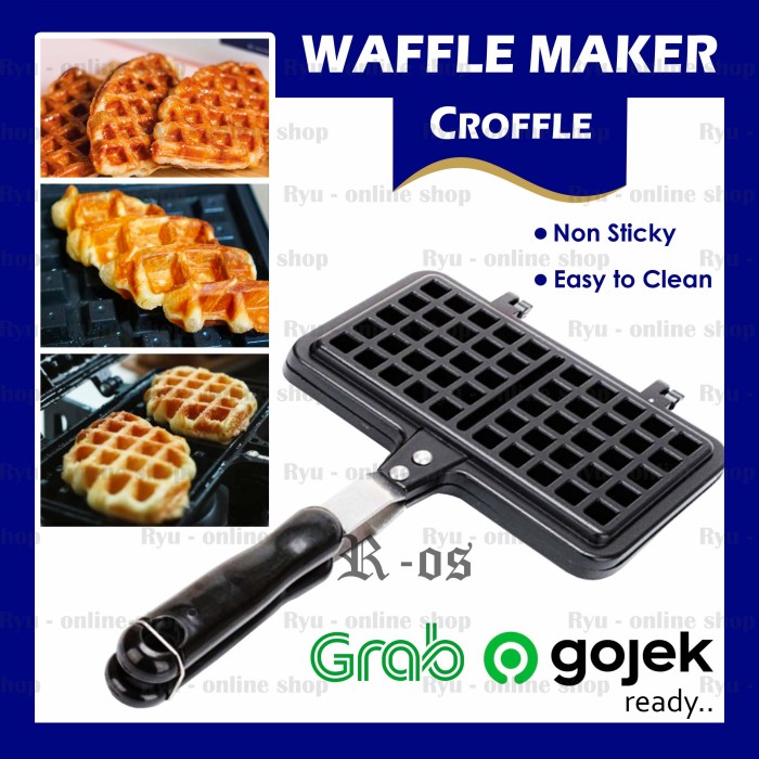 Cetakan Waffle Croffle / Croissant Waffle / Double Pan Waffle Maker