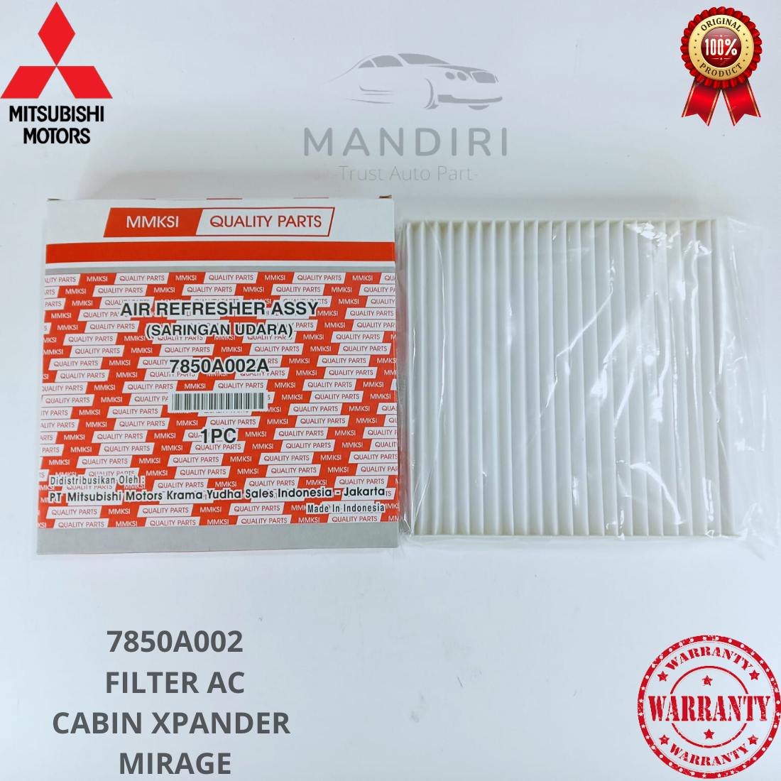FILTER AC XPANDER SARINGAN CABIN AC XPANDER MIRAGE ORI 7850A002
