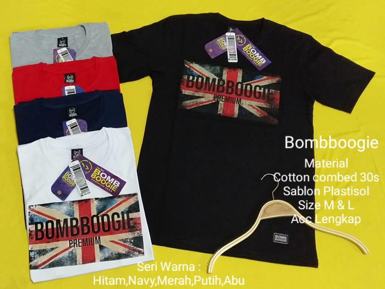COD - Kaos Pria Bombboogie / Baju Pria Bombboogie / Kaos Distro Lengan Pendek - CHINTIA FASHION SHOP Tidak ada penilaian