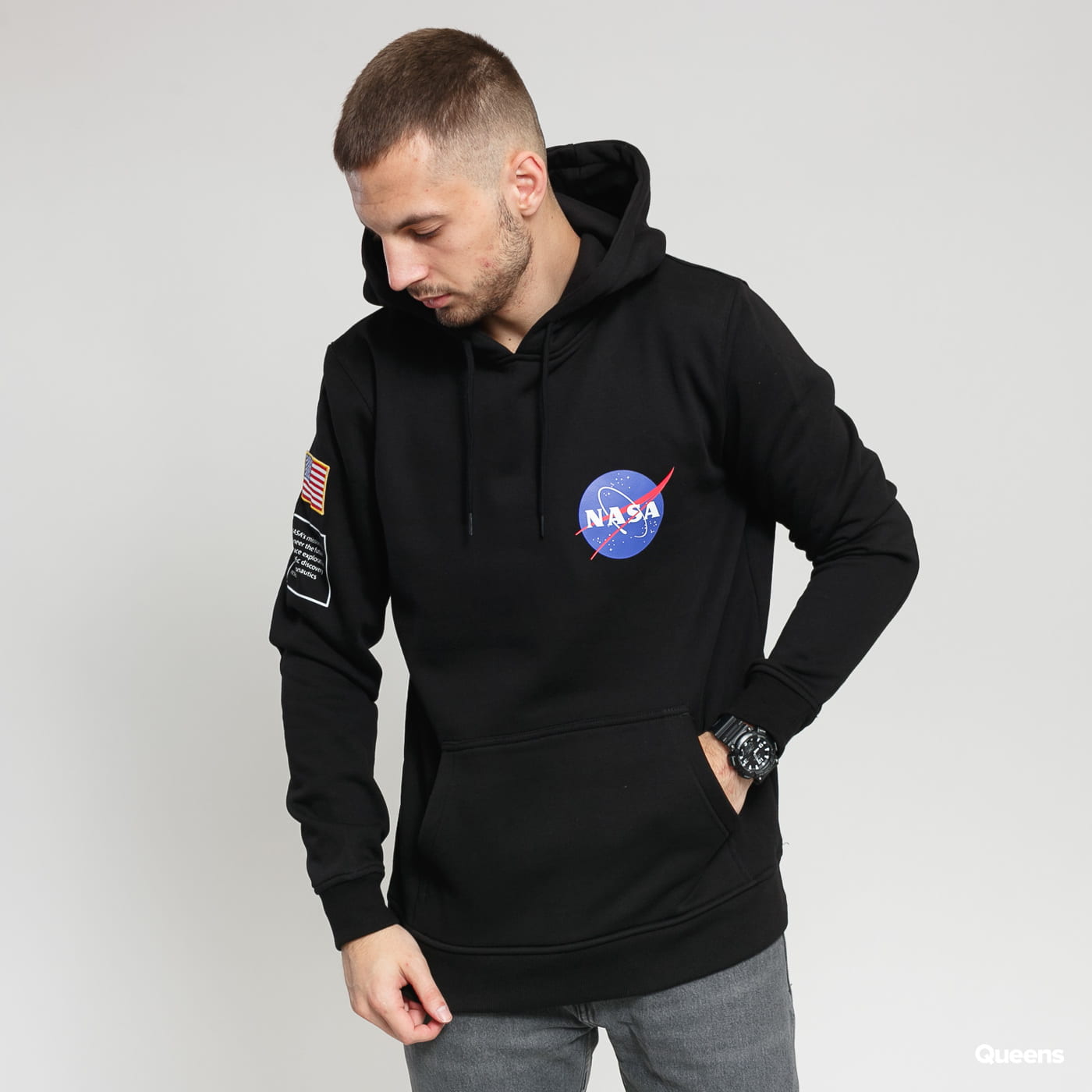 hoodie nasa black