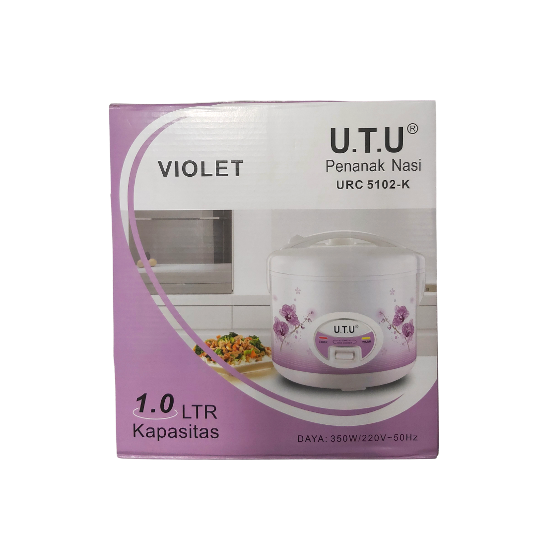 UTU URC 5102K Rice Cooker UTU 1 Liter URC 5102K Violet
