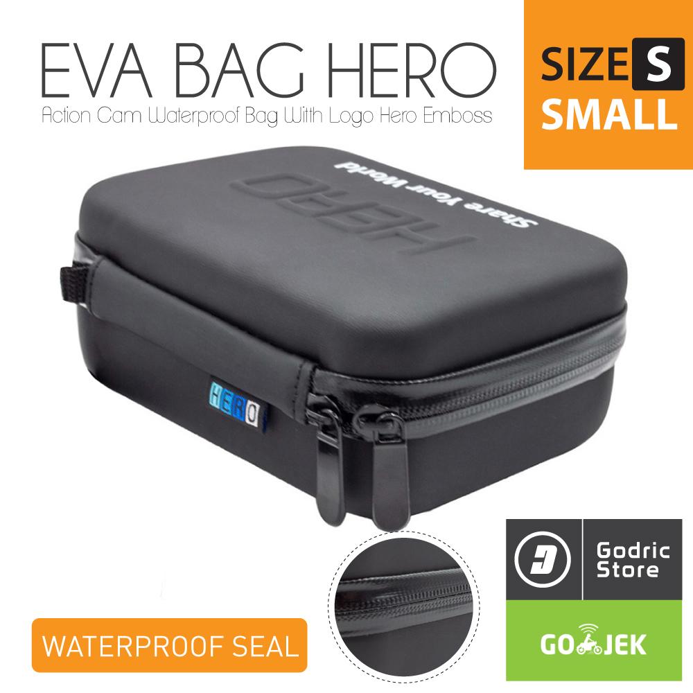 PU Gopro Hero EVAเคสกันน้ำขนาดเล็กAction Cam Bag Carry Bag Box For Gopro Hero 8 7 6 5 Black 2019 Xiaomi Yi GoPro EKEN SJCAMอุปกรณ์เสริม
