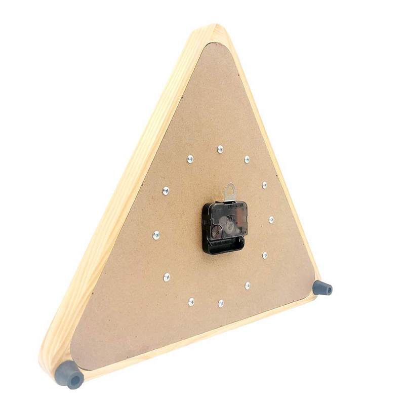 13 Inch Billiard Quartz Clock with Solid Wood Frame Creative Wall Clock for Living Room,Bedroom