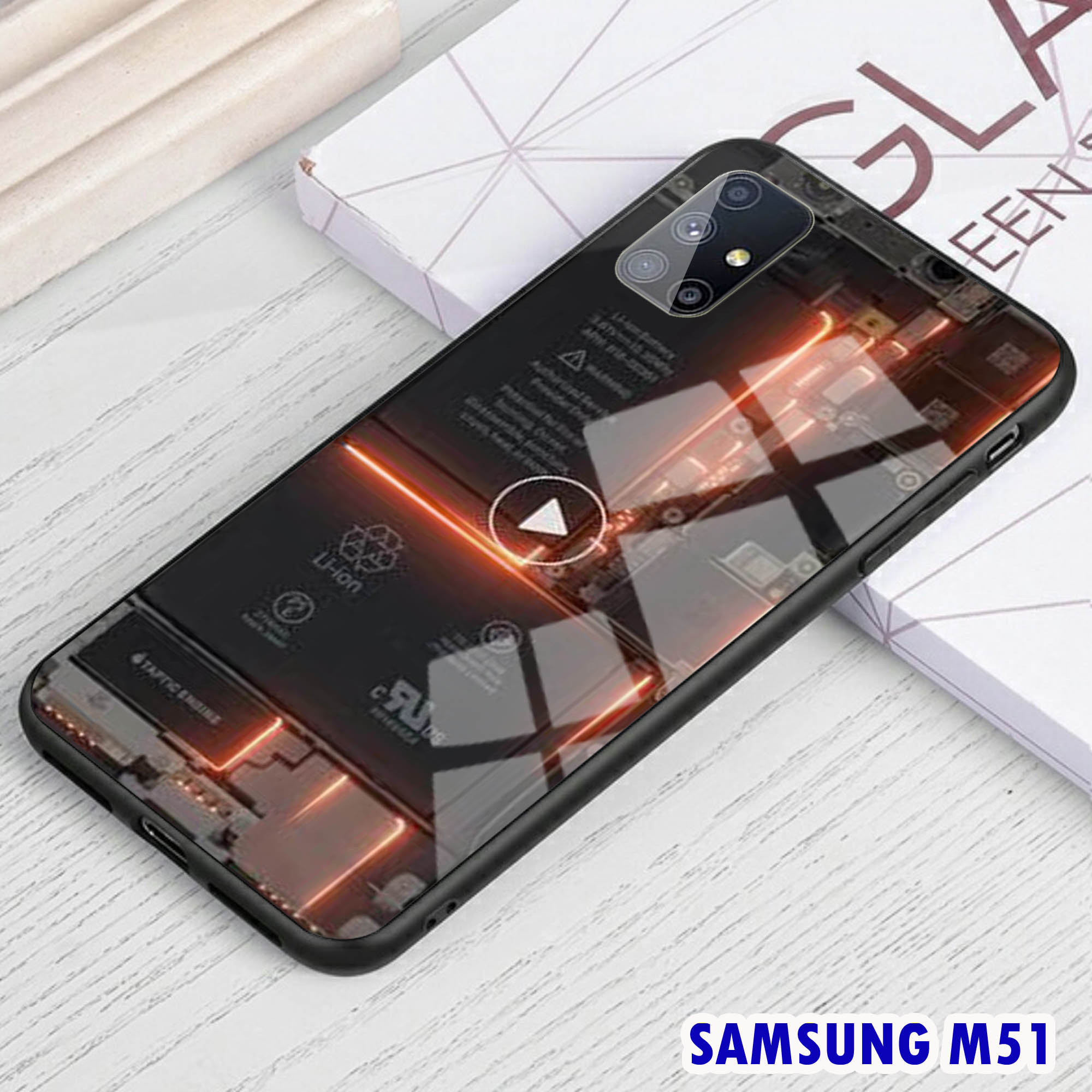 Softcase Glass Samsung M51 Casing Hp Samsung M51 J11