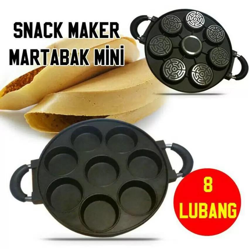 CETAKAN KUE MARTABAK MINI BAHAN TEFLON ANTI LENGKET - 8 LUBANG DATAR HAPPY CALL