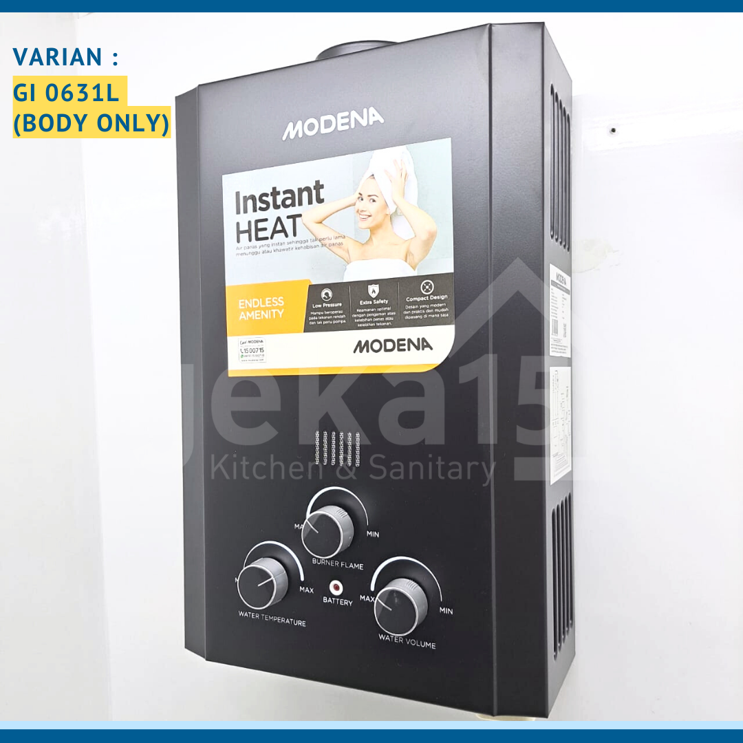 Pemasangan Pemanas Air Gas Modena