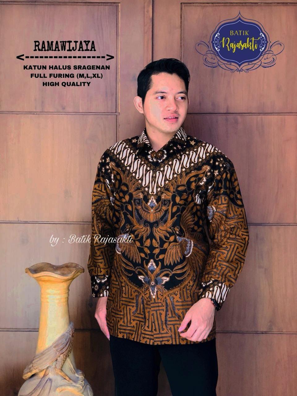 Kemeja Batik Ramawijaya Lengan Panjang Hem Batik