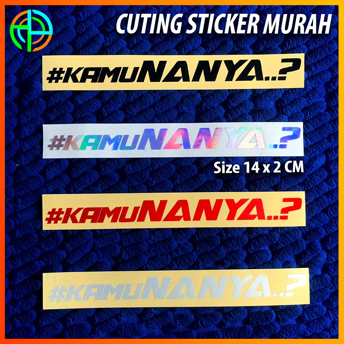 (isi 04 lembar) Stiker Cutting KAMU NANYA? Sticker Viral Lucu Setiker