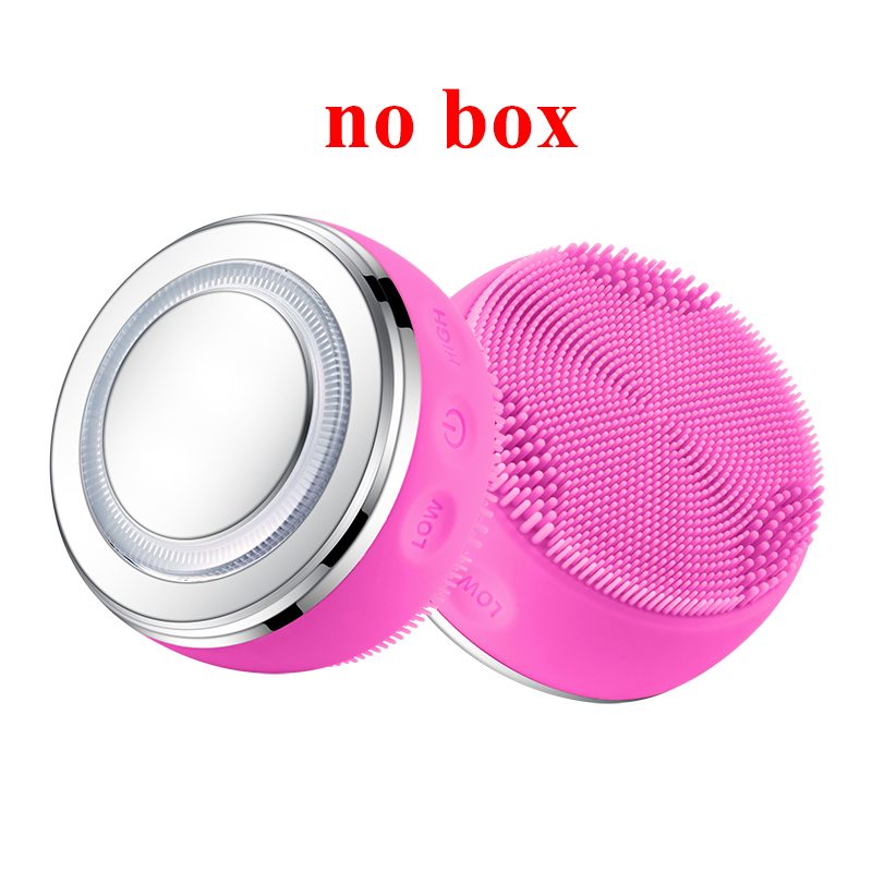 Ultrasonic Silicone Electric Facial Cleansing Brush Sonic Face Cleanser Cleansing Skin Mini