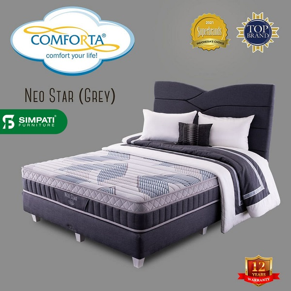 Comforta Spring Bed Neo Star Komplit Set Ukuran 160x200 Lazada Indonesia