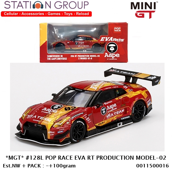 MINI GT EVA RT PRODUCTION MODEL-02 MINI GT #128L POP RACE