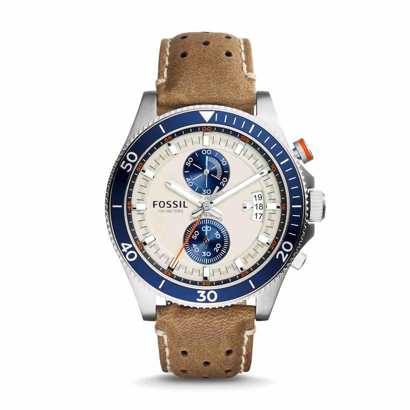 FOSSIL WAKEFIELD CHRONOGRAPH TAN 