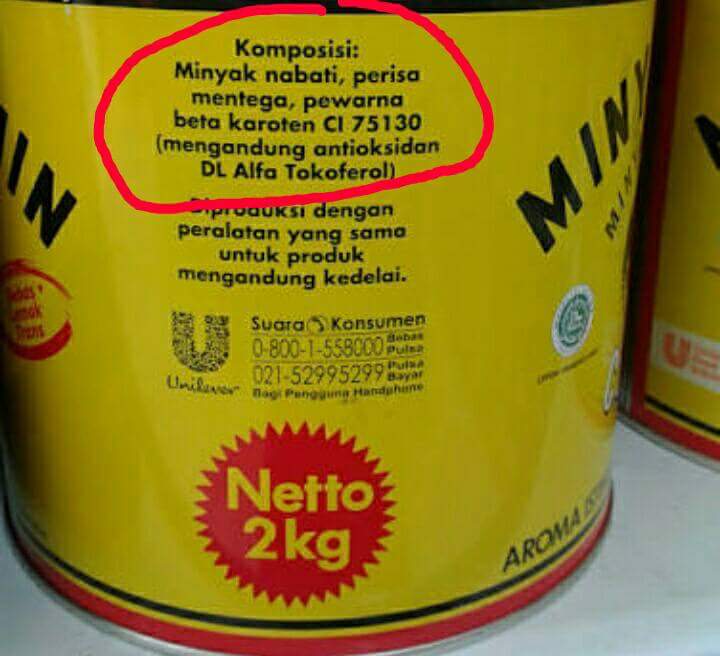 Minyak Samin Cap Onta Minyak Nabati Padat Halal Lazada Indonesia