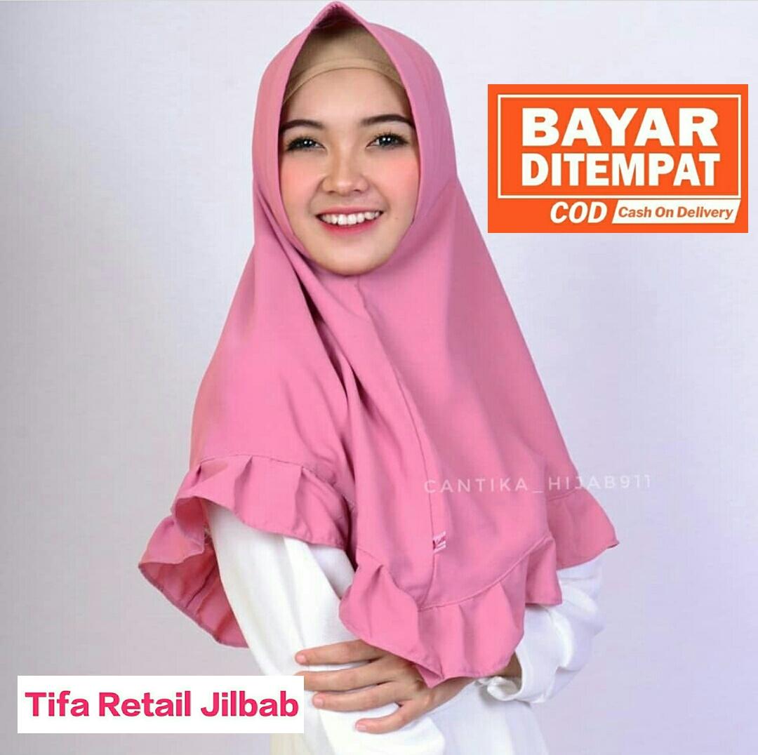 Jilbab Instan Khimar Jersey Rempel