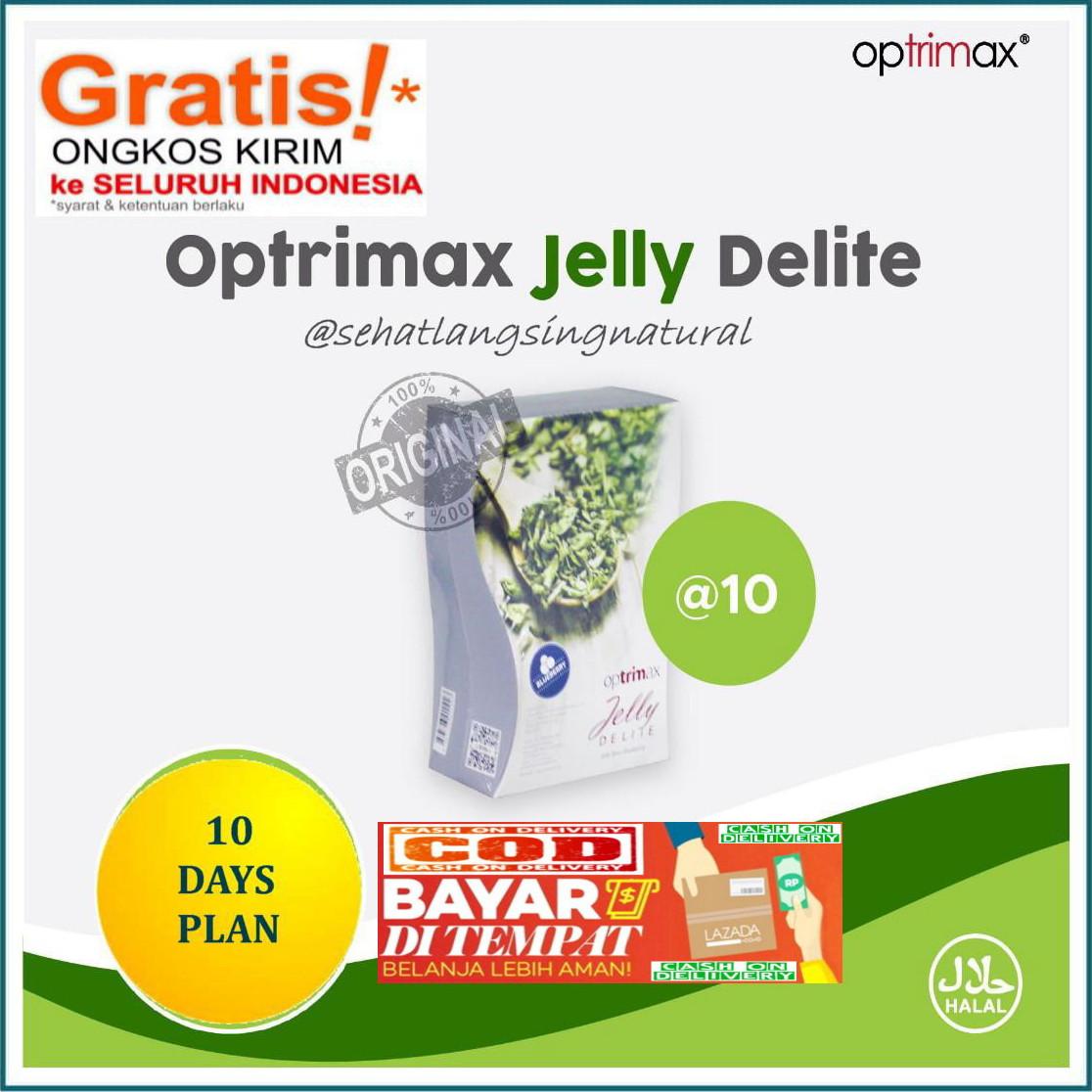 PROMO! TERLARIS!!! OPTRIMAX JELLY DELITE 1 BOX  -  DIET JELLY / AGAR-AGAR (10 SACHET) Fat Burner - Pelangsing Alami - Diet Detox Herbal - Pembakar Lemak - Penghilang Lemak - Plum Kering - Optrimax Plum Delite - Optrimax Jelly Delite - Halal