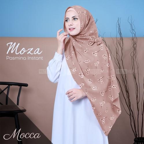 Pashmina Instan Moza Jilbab Instant Premium Model Nissa Motif Bunga