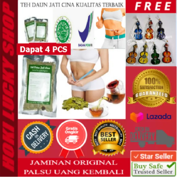 Lucky Cod Teh Penghancur Lemak Jahat Daun Jati Cina Pelangsing Badan Penurun Kolestrol Obesitas Dan Perut Buncit Herbal Alami 4pcs C Lazada Indonesia