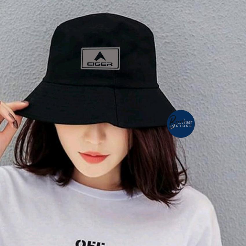 Topi Bucket Eiger Logo est1019 Premium 