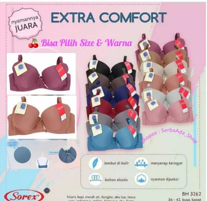 Sorex - Bra Sorex Extra Comfort 3262 (Kawat) - Pink 
