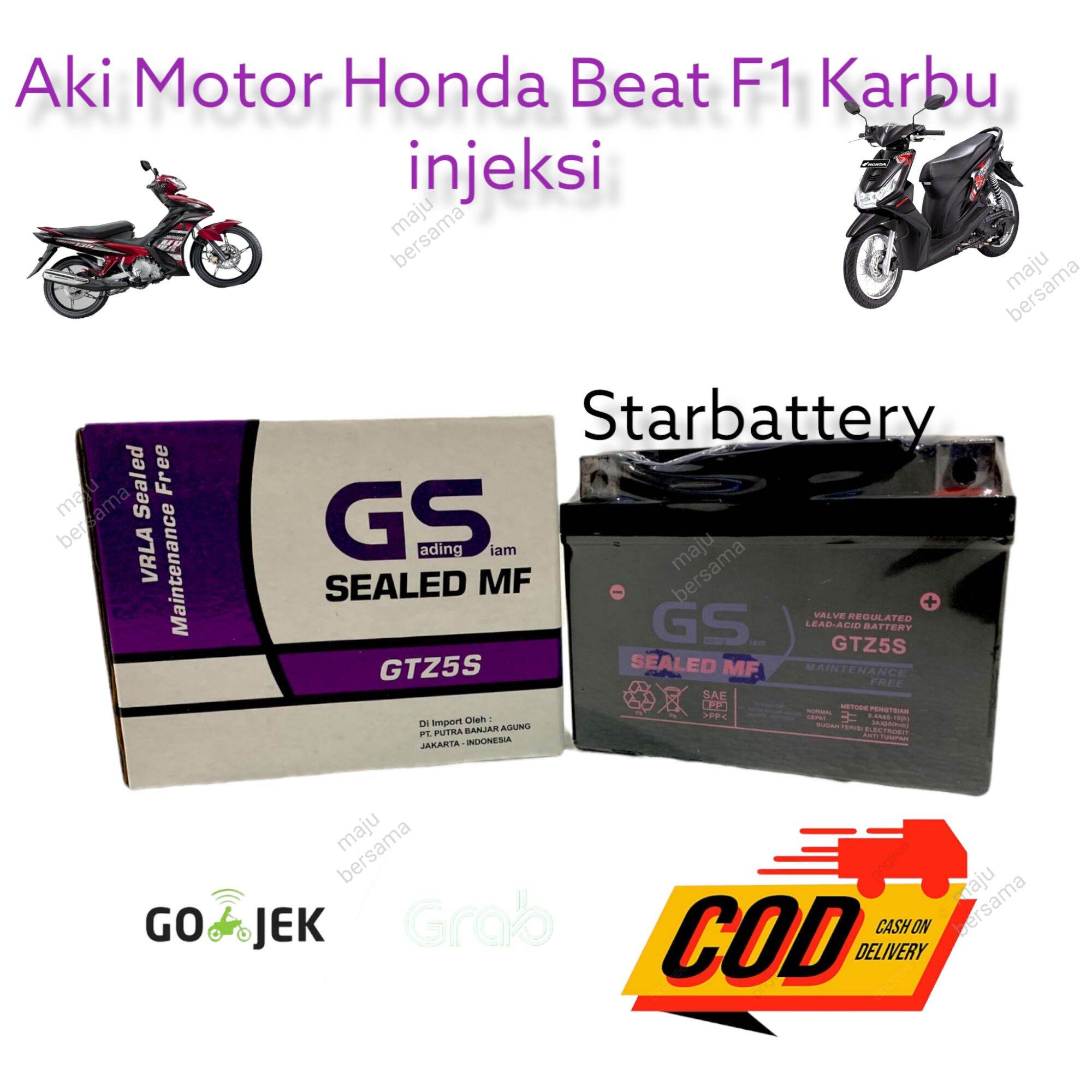 Aki Motor Honda Genio GTZ5S (GSE )Aki Kering MF | Lazada Indonesia