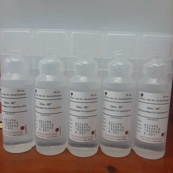 sterilised water for injection 25 ml Lazada Indonesia