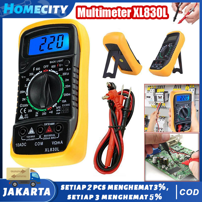 (COD) Multimeter Digital AC/DC Voltage Tester / Multitester Digital ...