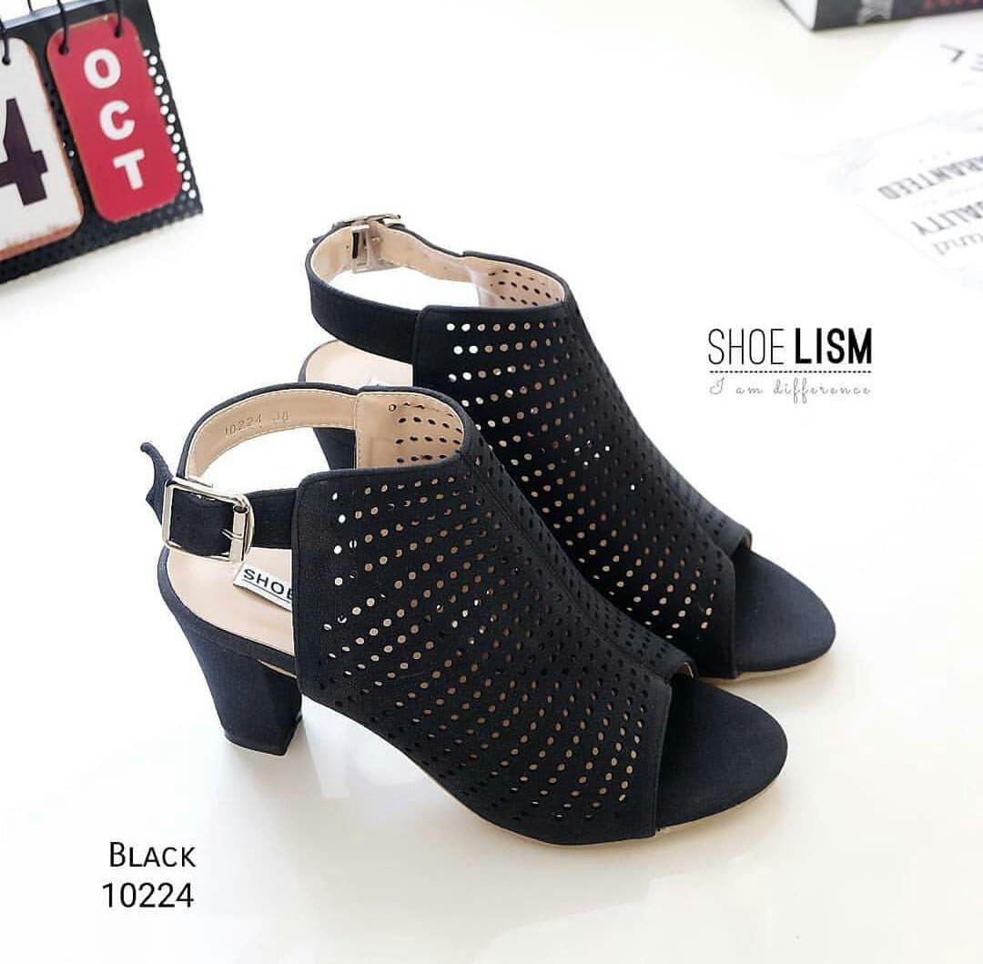 IRDA-HIGH HEELS LASER HN04 HITAM/ABU
