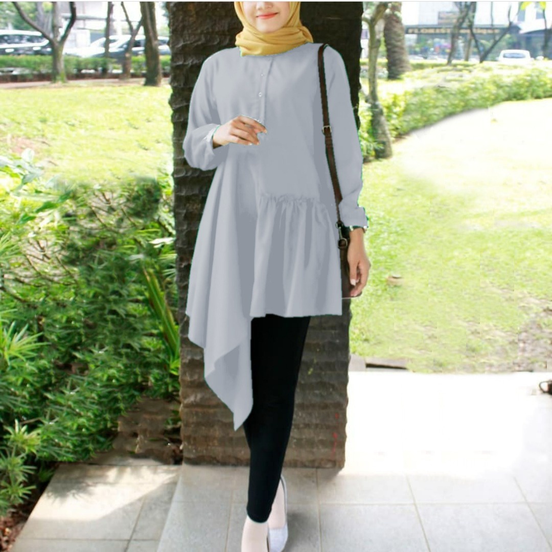 baju atasan wanita kekinian lengan pendek