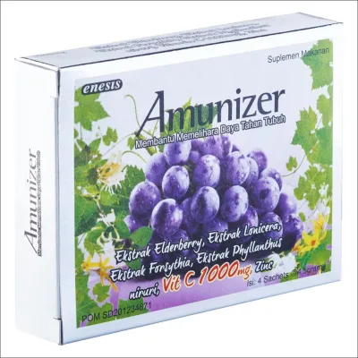 Amunizer C1000 sachet minuman vitamin C 1000mg isi 12 sachet