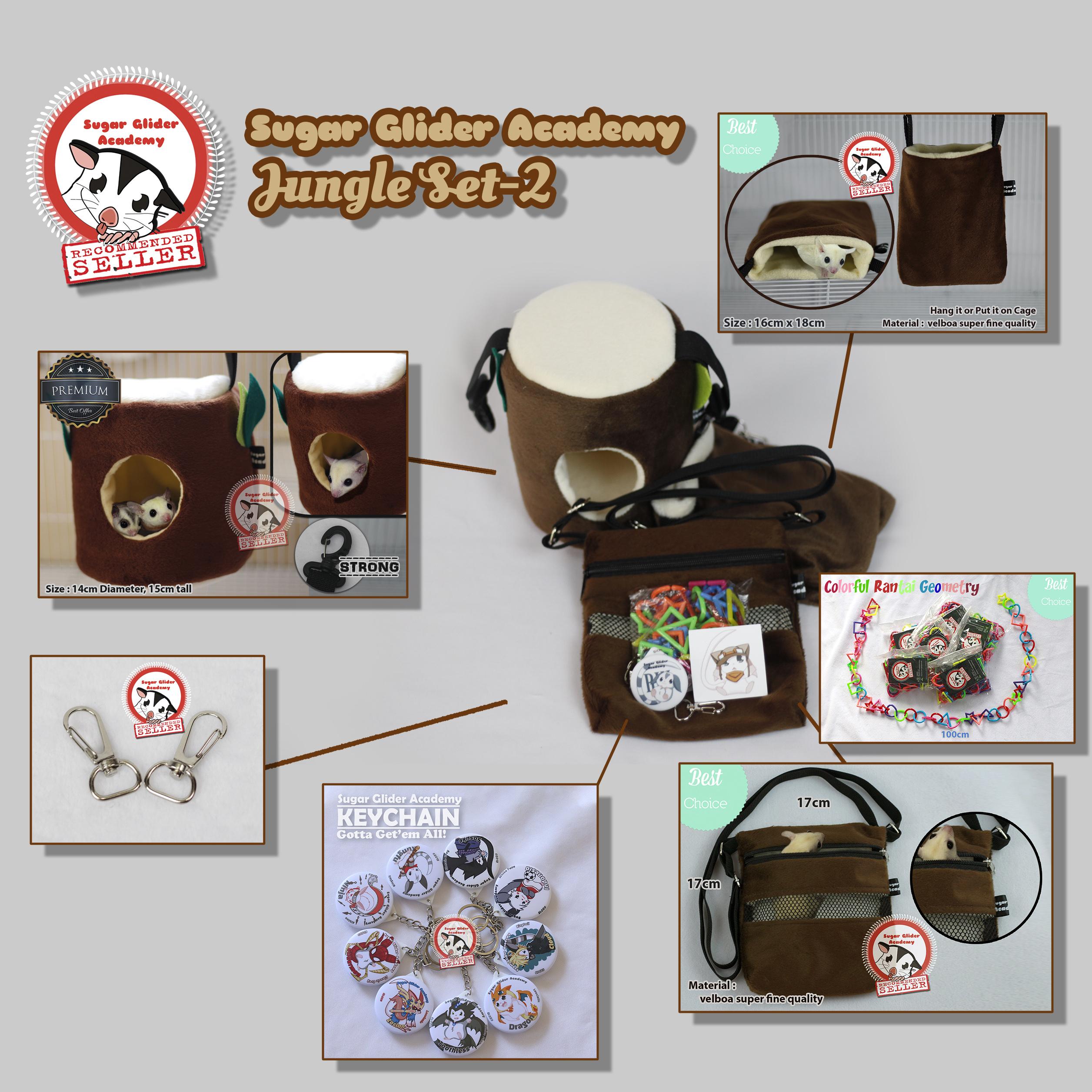 Paket Kandang Sugar Glider Academy Jungle Set 2 | Lazada Indonesia