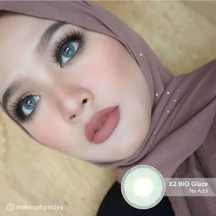 Lensa Kontak Contact Lens X2 Bio Glaze Nu Azul Nu Quartzo Na Azul Na Quartzo Free Kotak Lensa Lazada Indonesia