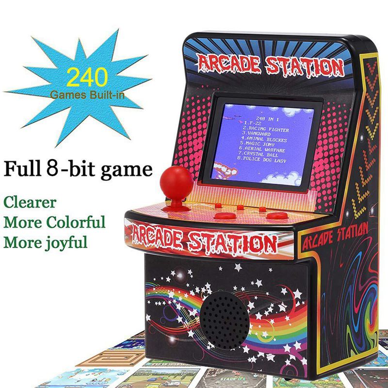 classic retro gaming arcade station