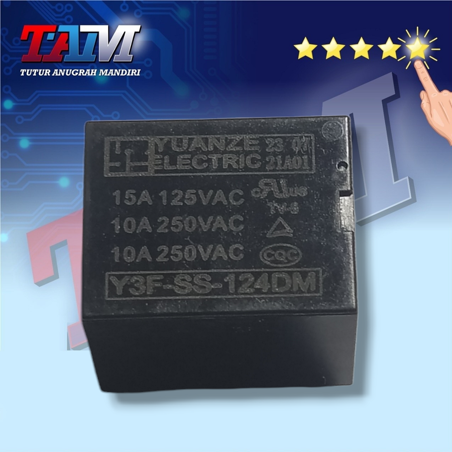 RELAY YUANZE 15A 125VAC / 10A 250VAC / Y3F SS 124DM / 24V 4PIN | Lazada ...