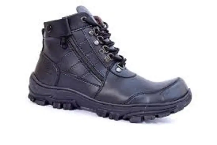zipper safety boots