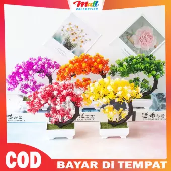 Mall Bunga Pot Ornamen Tanaman Pohon Model Bonsai Artificial Flower Decoration Pot Bunga Hias Dekorasi Meja Pot05 Cod Lazada Indonesia