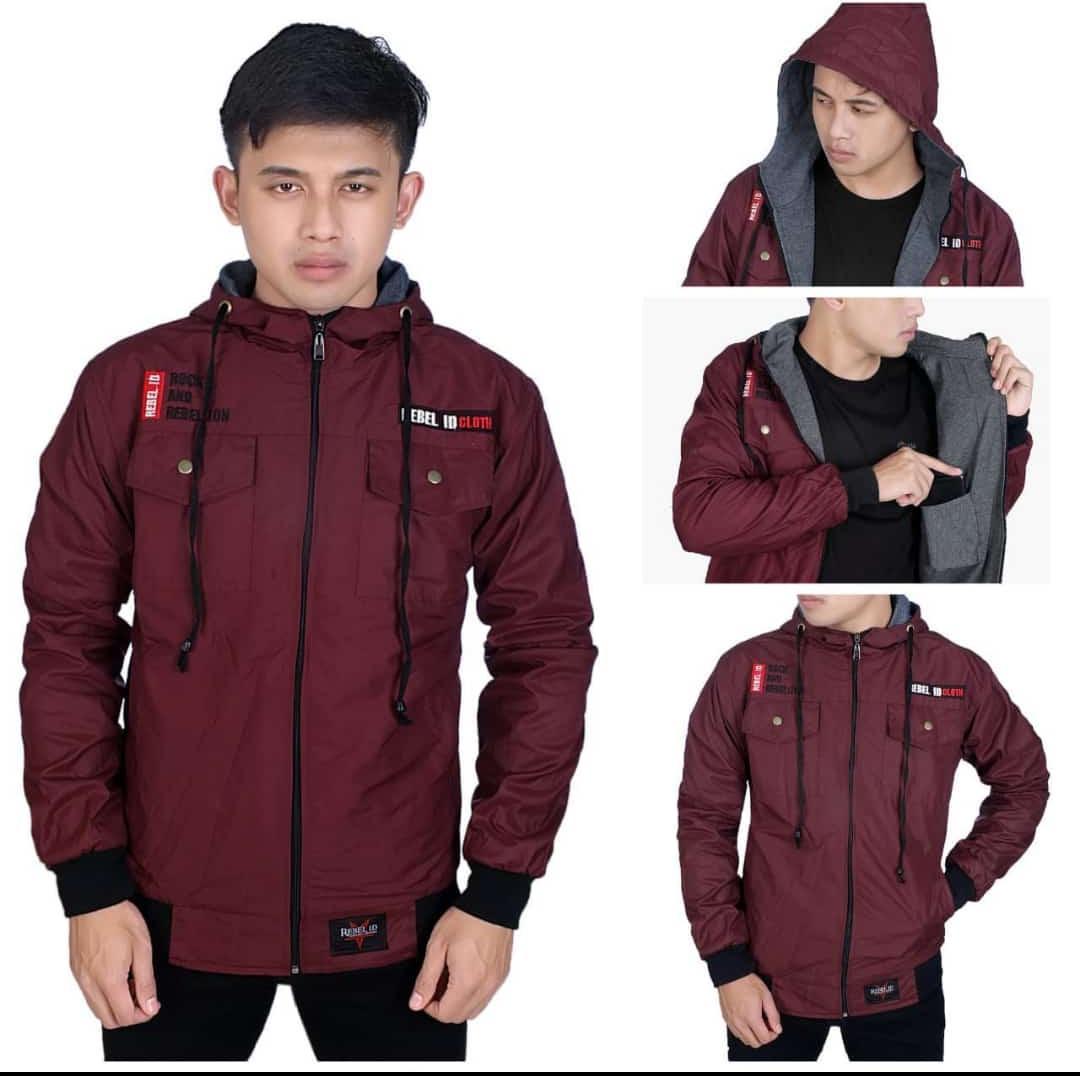 Jaket Pria Original Zipper Hoodie Taslan Official Yafa Store