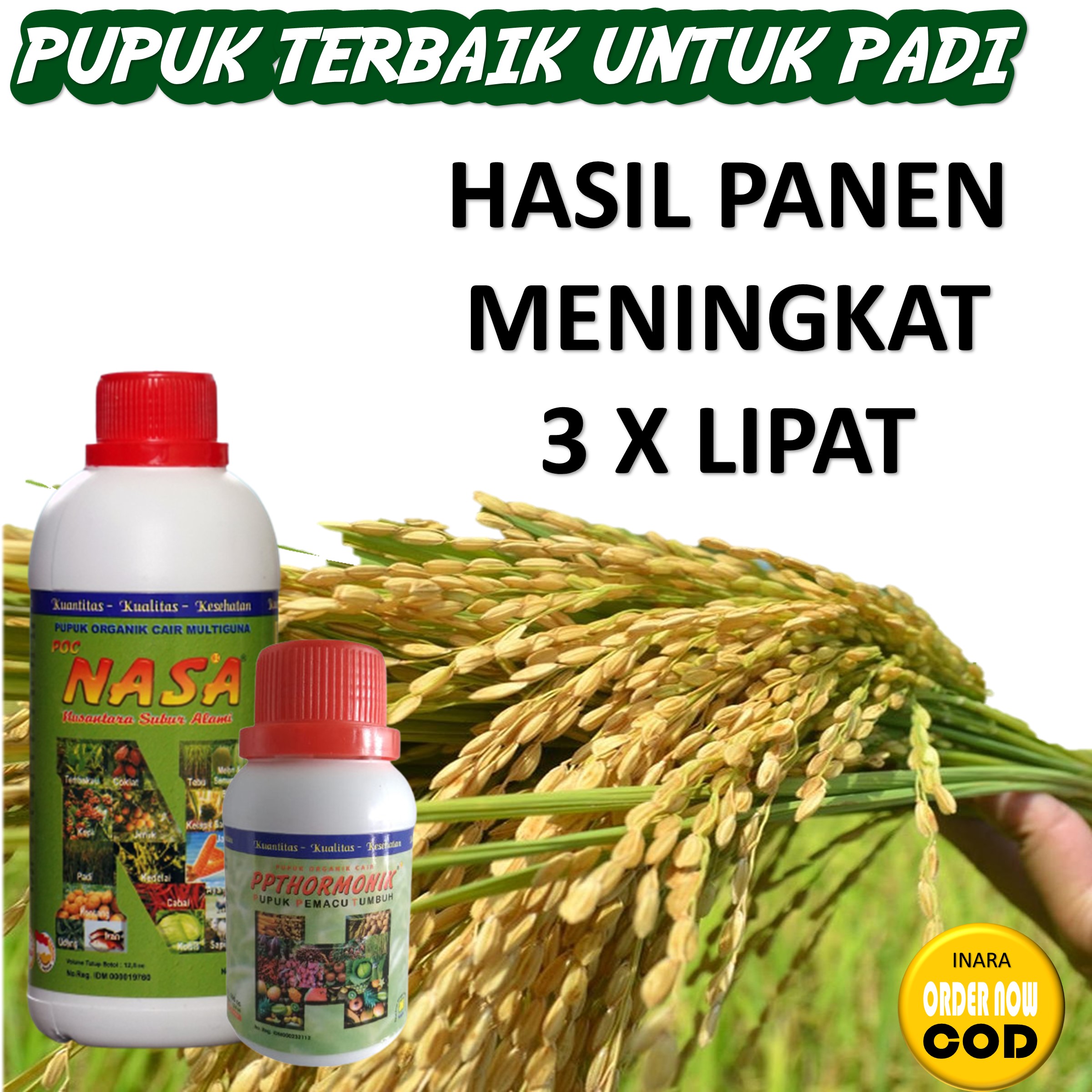 Pupuk Organik Untuk Tanaman Padi Penyubur Dan Pelebat Buah Padi/Pupuk ...