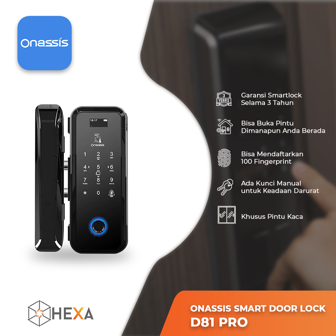 Onassis Smart Door Lock D81 Pro Lazada Indonesia