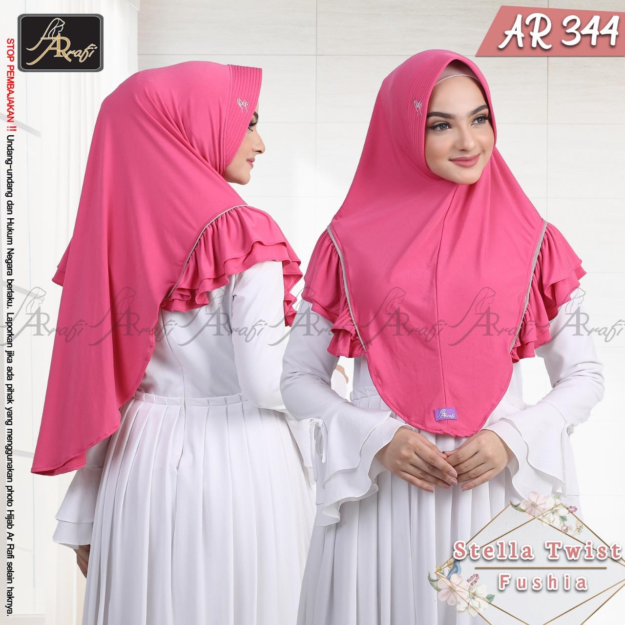 Hijab Arrafi Kode AR 344 - Jilbab Bergo Instan Syari