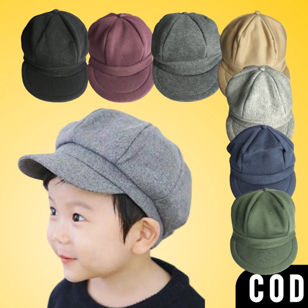 Topi Baret Apolo Mario Anak Newsboy Cap 