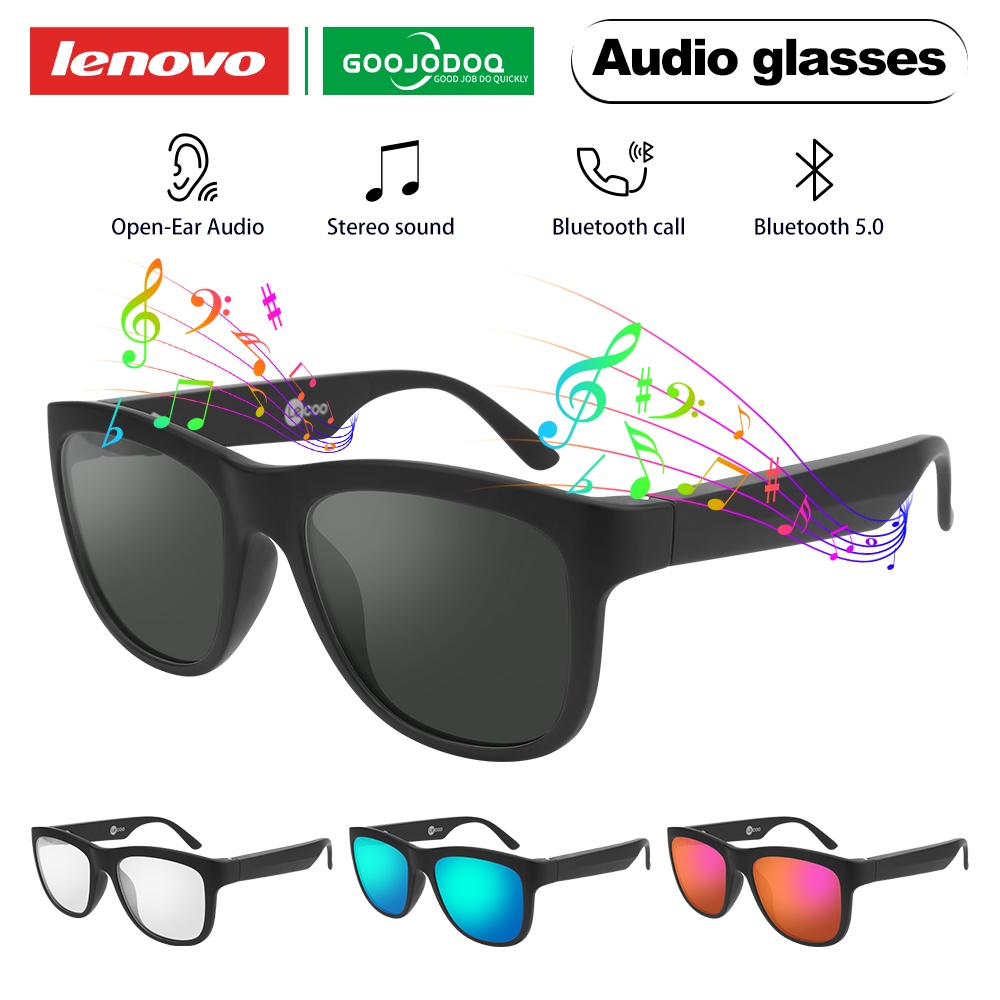 GOOJODOQ Smart Glasses earphone Wireless Bluetooth Sunglasses