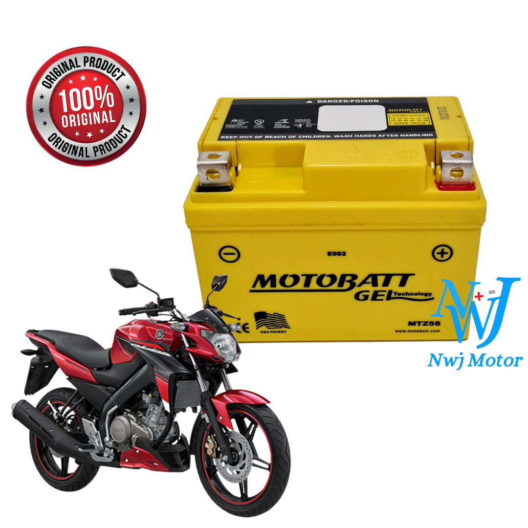 Aki Motor Motobatt MTZ5S Yamaha Vixion R15 MT15 Xabre Byson XSR 155 WR