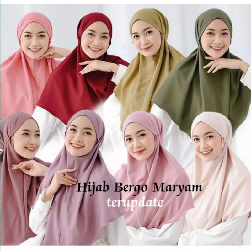 [ Hijabasket ] Bergo Maryam Slup Diamond | Kualitas Premium
