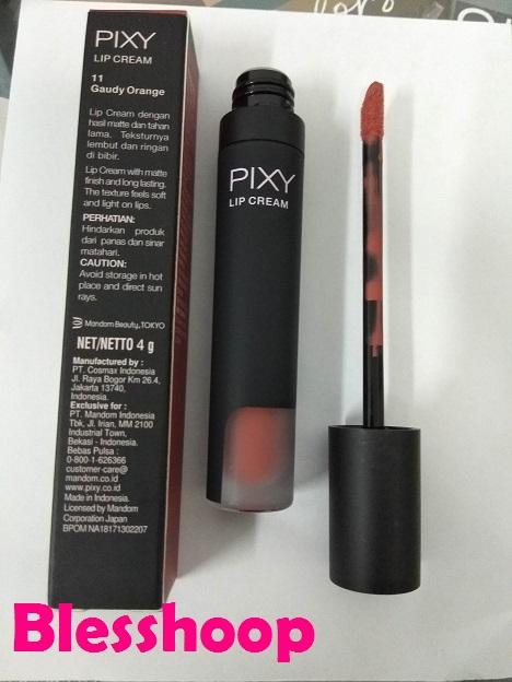 pixy lip cream gaudy orange kemasan baru