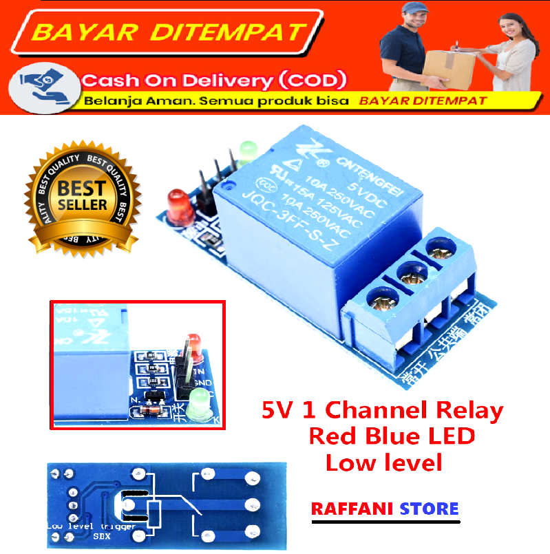 (COD) Modul RELAY 5V 1 Chanel ARDUINO | Lazada Indonesia