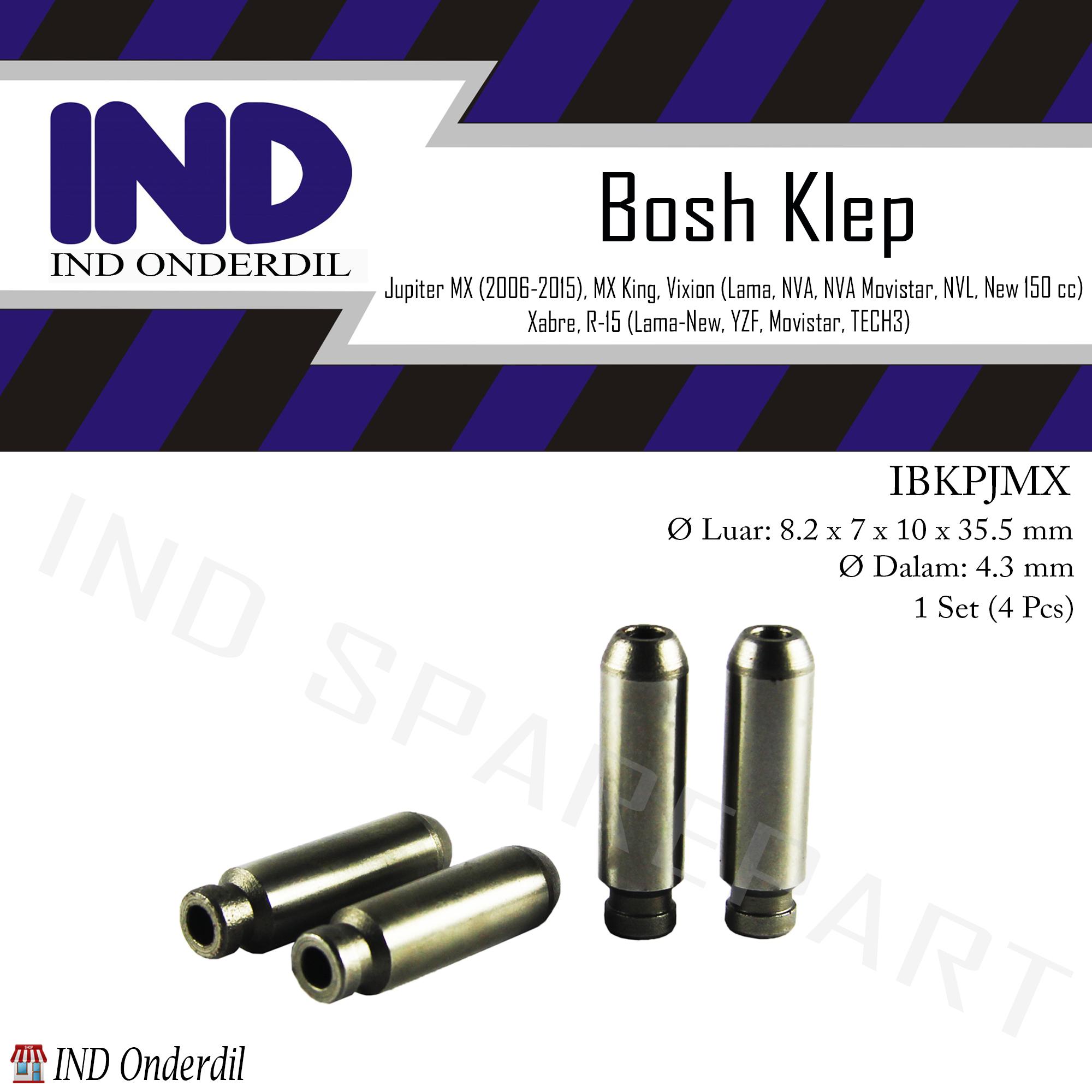 Bosh Bos Bus Bush Botol Klep Set 4 Pcs Jupiter Mx Lama New Dd 150